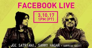 FACEBOOK LIVE Q&A WITH SAMMY, JOE SATRIANI + SURPRISE GUEST MARCH 10TH!